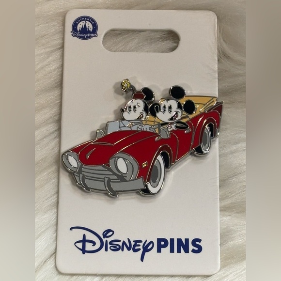 Disney Accessories - 2024 Disney Parks Mickey & Minnie Mouse Runaway Railway Red Car OE Pin